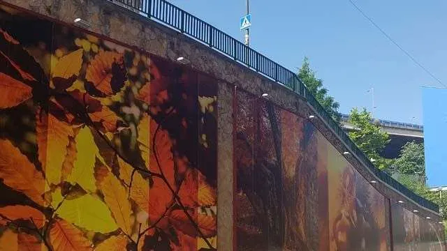 Revestimiento Muro Calle Castaños Bilbao, Bizkaia